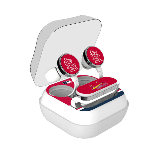 St Louis Cardinals Stripe Wireless Earbuds