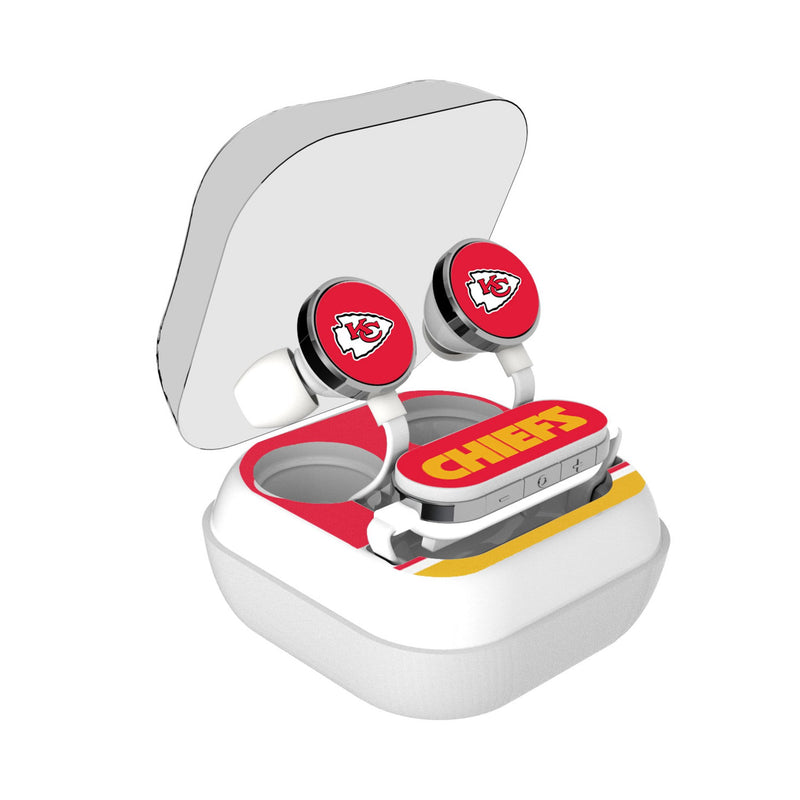 Kansas City Chiefs Stripe Wireless Earbuds