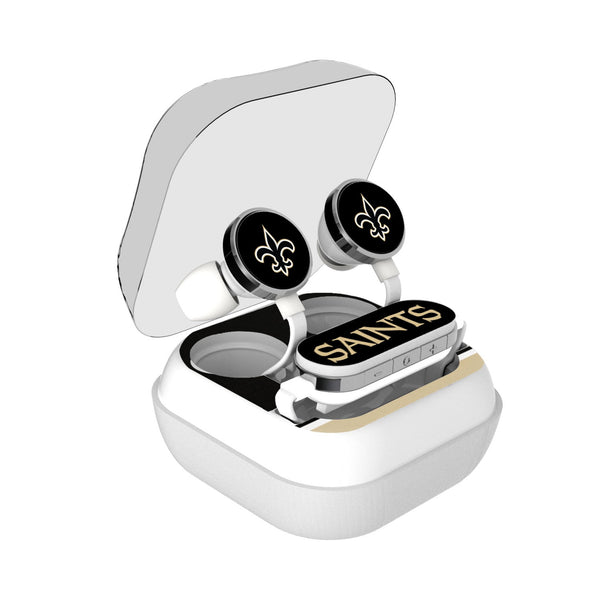 New Orleans Saints Stripe Wireless Earbuds