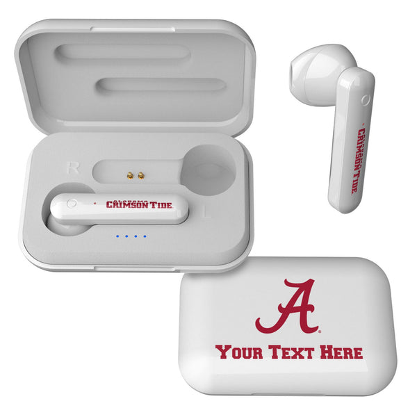 University of Alabama Crimson Tide Script A Personalized Insignia Wireless TWS Earbuds