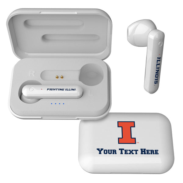 University of Illinois Fighting Illini Personalized Insignia Wireless TWS Earbuds