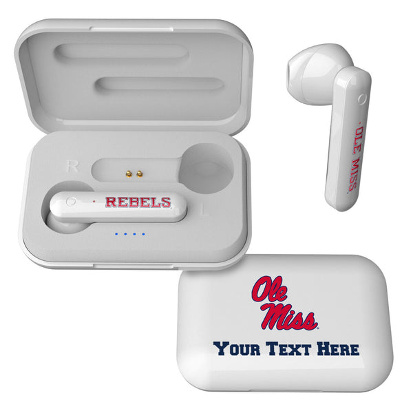 University of Mississippi Rebels Personalized Insignia Wireless TWS Earbuds