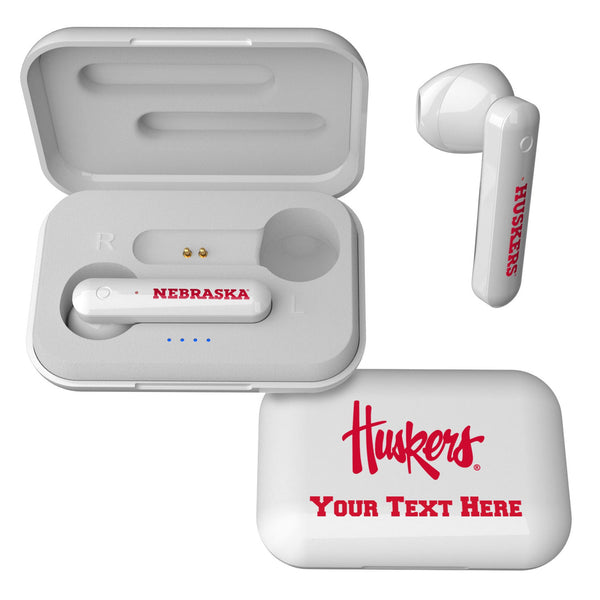 University of Nebraska Huskers Personalized Insignia Wireless TWS Earbuds