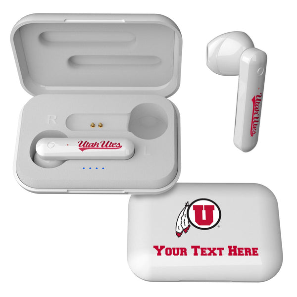 University of Utah Utes Personalized Insignia Wireless TWS Earbuds