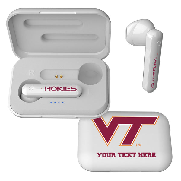 Virginia Tech Hokies Personalized Insignia Wireless TWS Earbuds