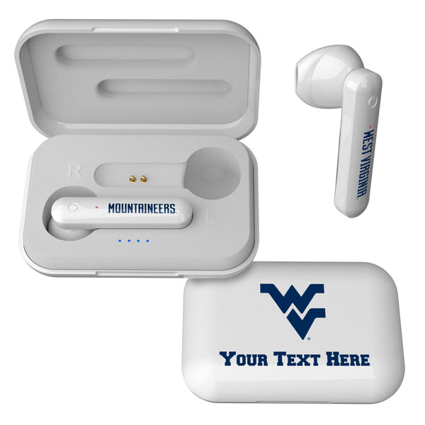 West Virginia University Mountaineers Personalized Insignia Wireless TWS Earbuds