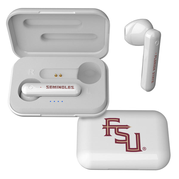 Florida State University Seminoles Athletic Wordmark Insignia Wireless TWS Earbuds