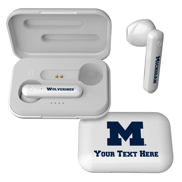 University of Michigan Wolverines Personalized Insignia Wireless TWS Earbuds