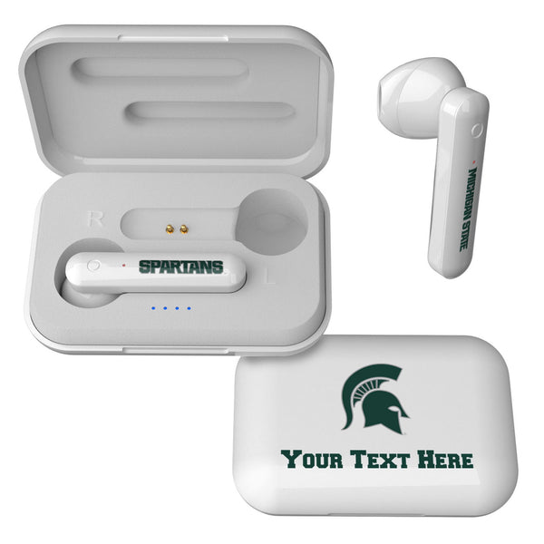 Michigan State University Spartans Personalized Insignia Wireless TWS Earbuds