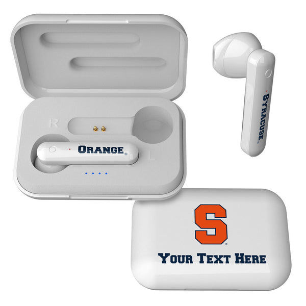 Syracuse University Orange Personalized Insignia Wireless TWS Earbuds