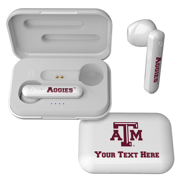 Texas A&M University Aggies Personalized Insignia Wireless TWS Earbuds
