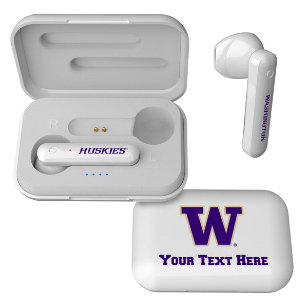 University of Washington Huskies Personalized Insignia Wireless TWS Earbuds