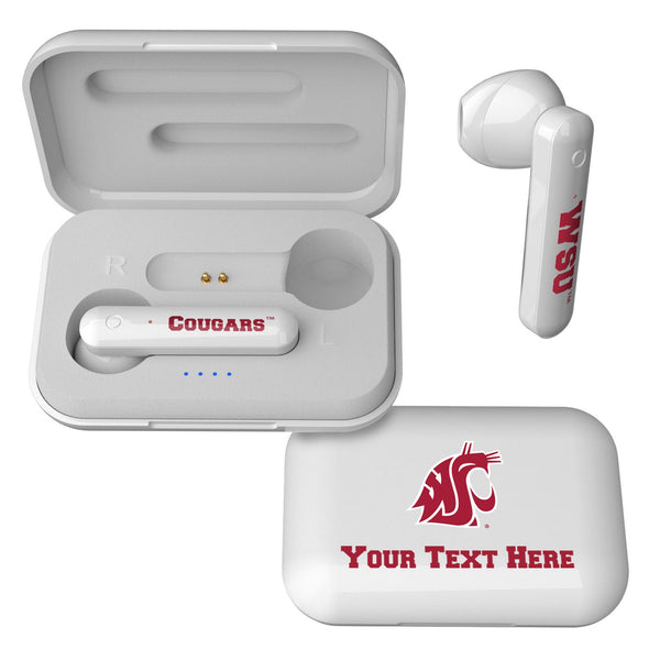 Washington State University Cougars Personalized Insignia Wireless TWS Earbuds