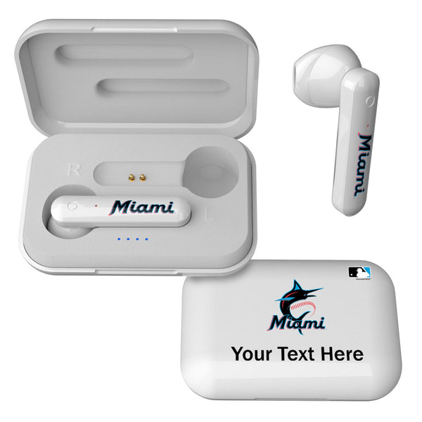 Miami Marlins Personalized Insignia Wireless TWS Earbuds