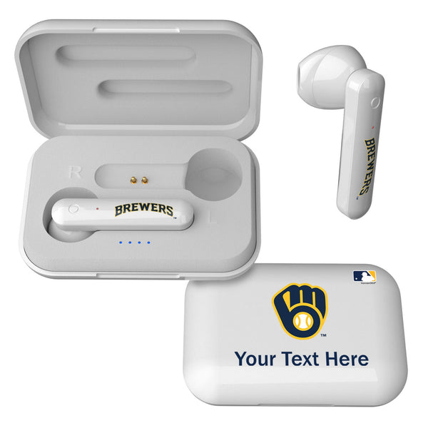 Milwaukee Brewers Personalized Insignia Wireless TWS Earbuds