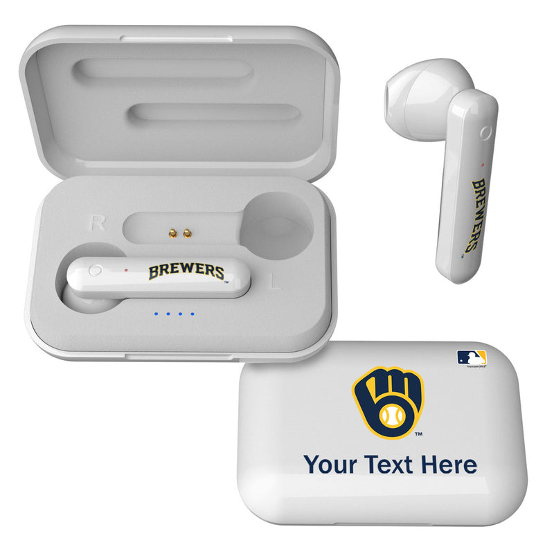 Milwaukee Brewers Personalized Insignia Wireless TWS Earbuds
