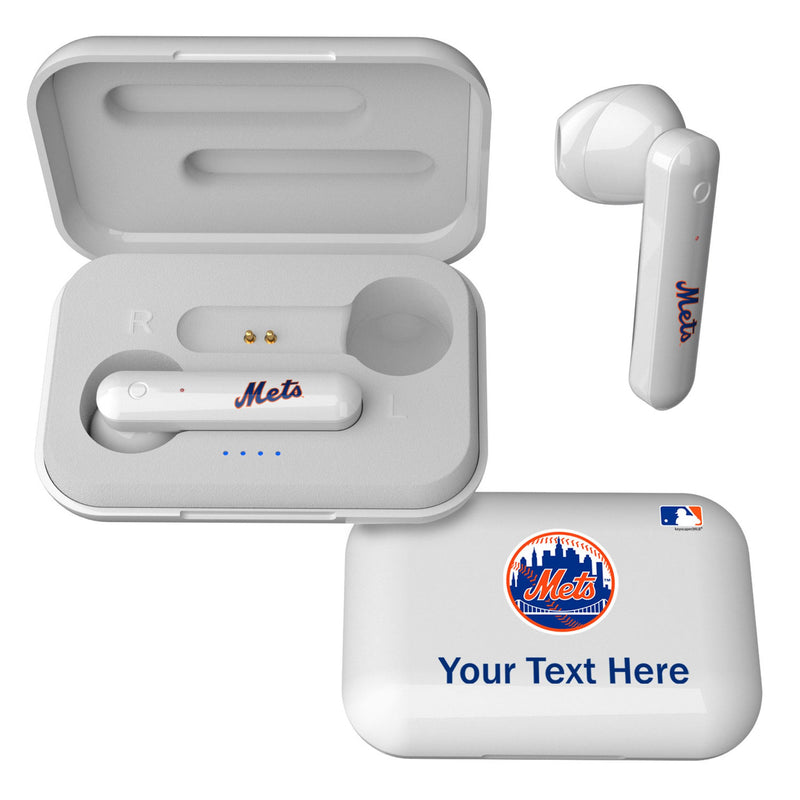 New York Mets Personalized Insignia Wireless TWS Earbuds