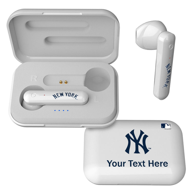 New York Yankees Personalized Insignia Wireless TWS Earbuds