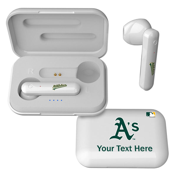 Oakland Athletics Personalized Insignia Wireless TWS Earbuds