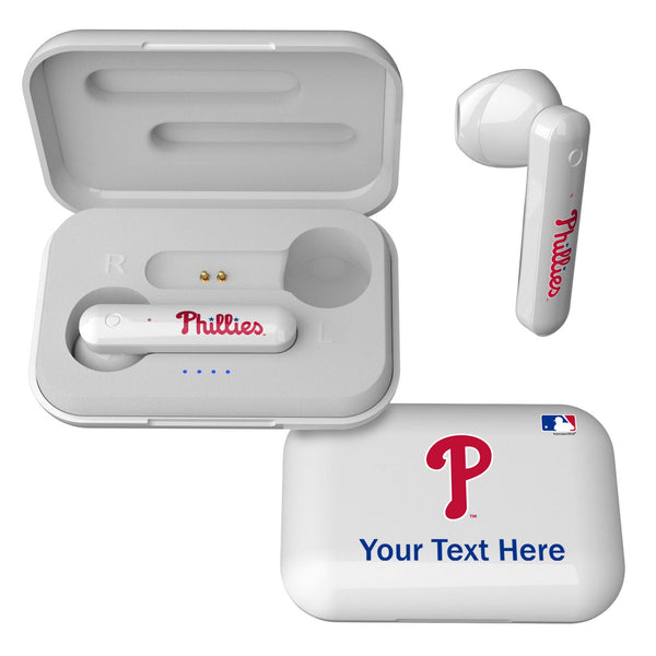 Philadelphia Phillies Personalized Insignia Wireless TWS Earbuds