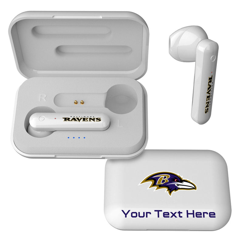 Baltimore Ravens Personalized Insignia Wireless TWS Earbuds