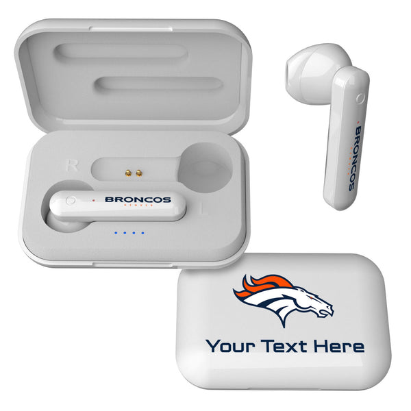 Denver Broncos Personalized Insignia Wireless TWS Earbuds
