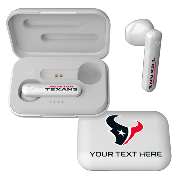 Houston Texans Personalized Insignia Wireless TWS Earbuds