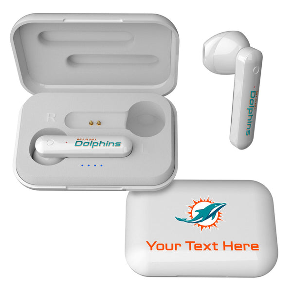 Miami Dolphins Personalized Insignia Wireless TWS Earbuds