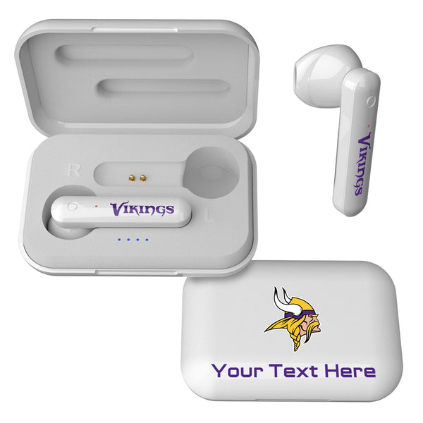 Minnesota Vikings Personalized Insignia Wireless TWS Earbuds