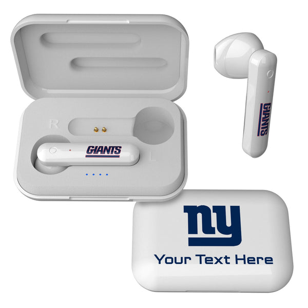 New York Giants Personalized Insignia Wireless TWS Earbuds