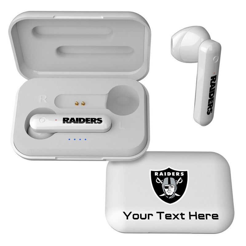 Las Vegas Raiders Personalized Insignia Wireless TWS Earbuds