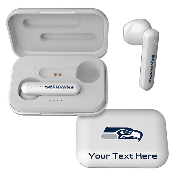 Seattle Seahawks Personalized Insignia Wireless TWS Earbuds