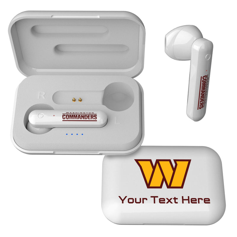 Washington Commanders Personalized Insignia Wireless TWS Earbuds