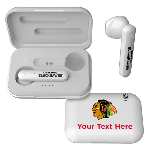 Chicago Blackhawks Personalized Insignia Wireless TWS Earbuds