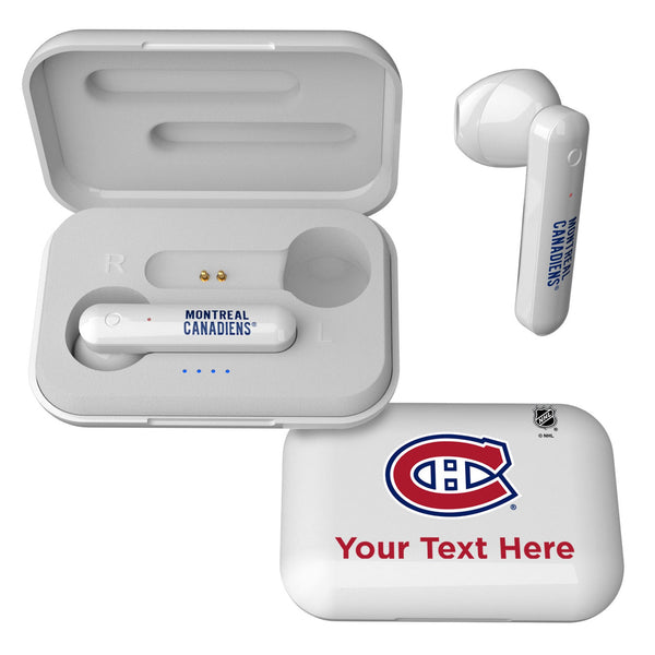 Montreal Canadiens Personalized Insignia Wireless TWS Earbuds