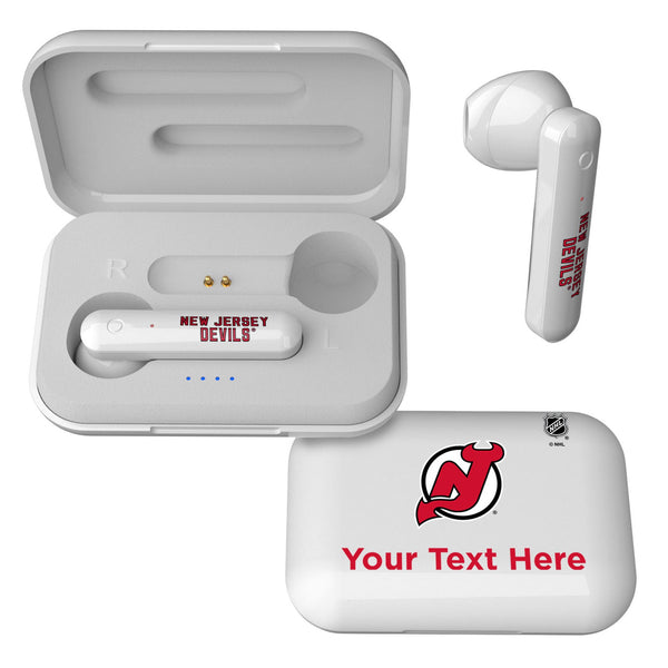 New Jersey Devils Personalized Insignia Wireless TWS Earbuds