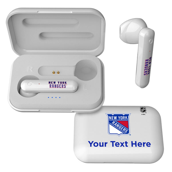 New York Rangers Personalized Insignia Wireless TWS Earbuds