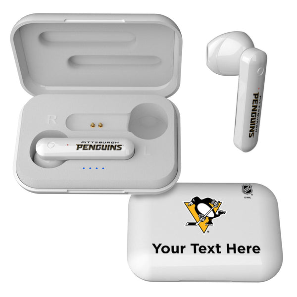 Pittsburgh Penguins Personalized Insignia Wireless TWS Earbuds
