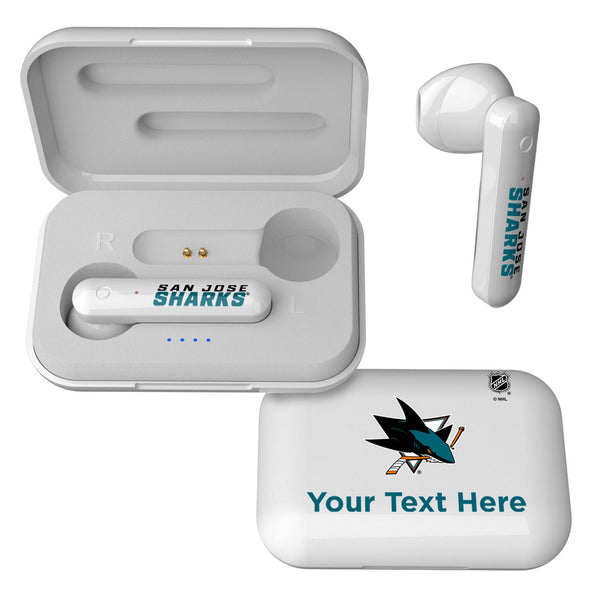 San Jose Sharks Personalized Insignia Wireless TWS Earbuds