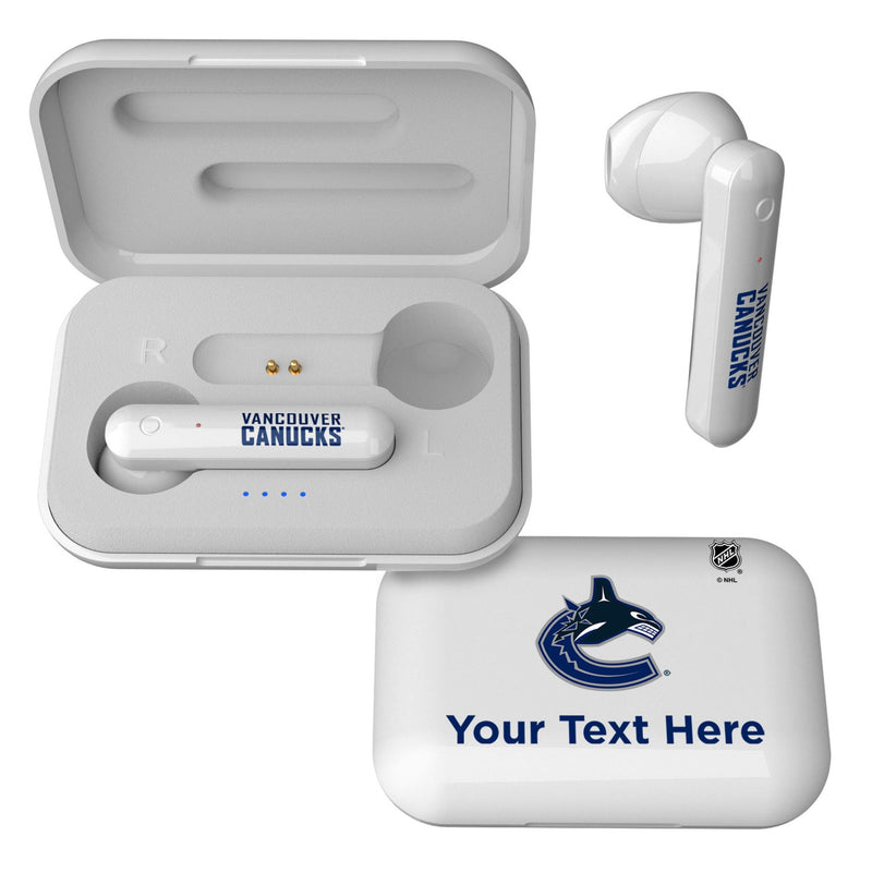 Vancouver Canucks Personalized Insignia Wireless TWS Earbuds