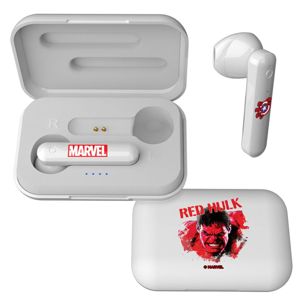 Marvel Avengers Red Hulk Badge Wireless TWS Earbuds