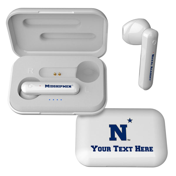 United State Naval Academy Midshipmen Personalized Insignia Wireless TWS Earbuds