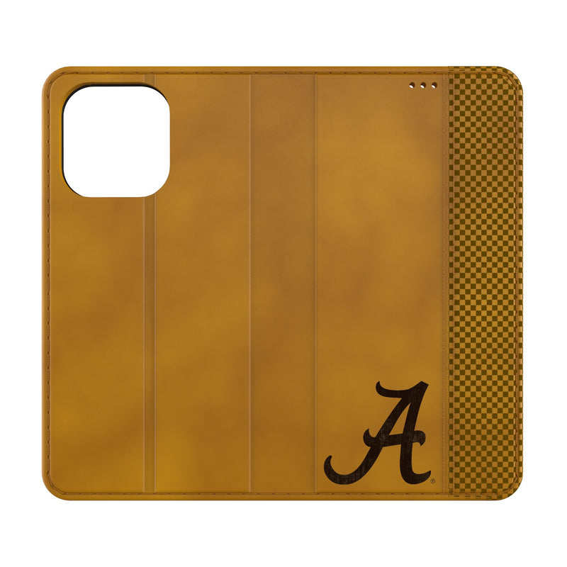 University of Alabama Crimson Tide Script A Burn iPhone Folio Phone Case for Apple iPhone