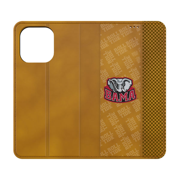 University of Alabama Crimson Tide Script A Quadtile iPhone Folio Phone Case for Apple iPhone