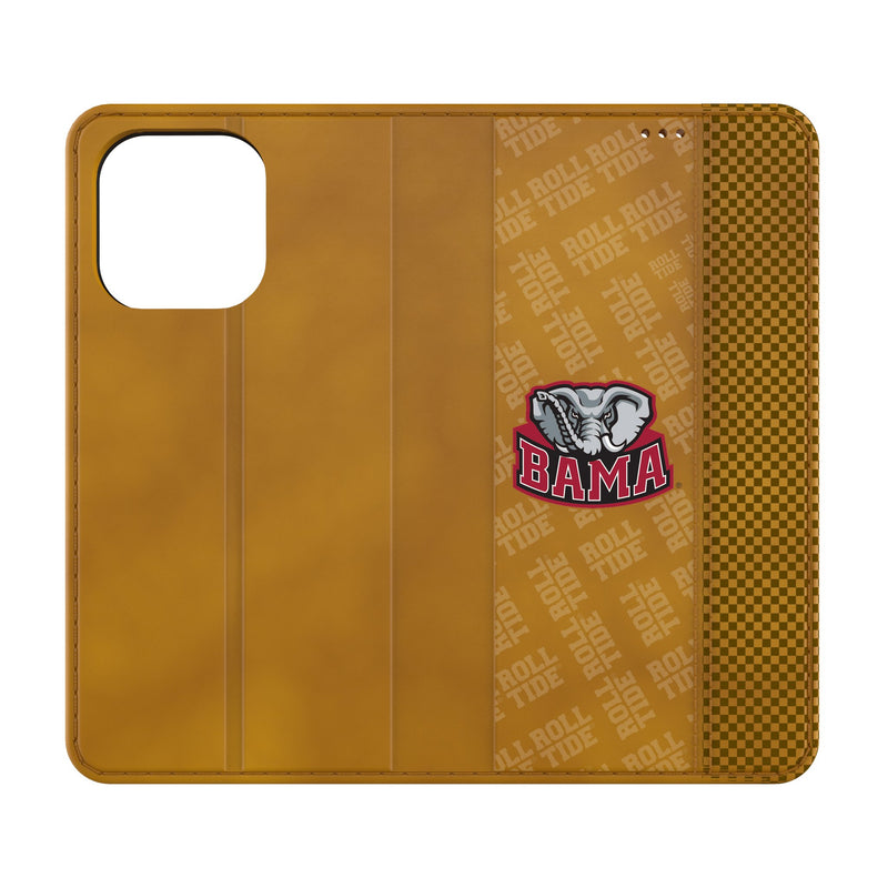 University of Alabama Crimson Tide Script A Quadtile iPhone Folio Phone Case for Apple iPhone