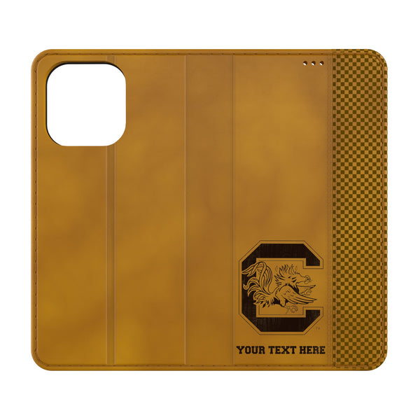 University of South Carolina Gamecocks Personalized Burn iPhone Folio Phone Case for Apple iPhone