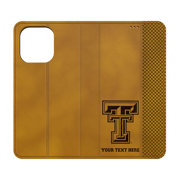 Texas Tech Red Raiders Personalized Burn iPhone Folio Phone Case for Apple iPhone
