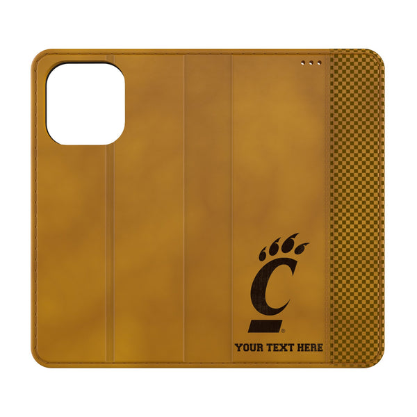University of Cincinnati Bearcats Personalized Burn iPhone Folio Phone Case for Apple iPhone