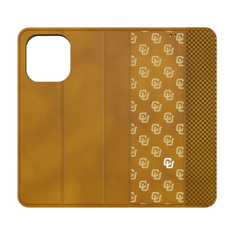 University of Colorado Buffaloes Fashion Pattern iPhone Folio Phone Case for Apple iPhone