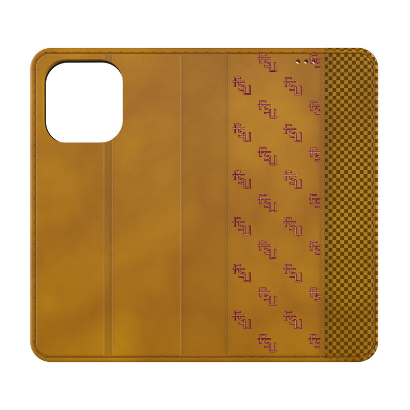 Florida State University Seminoles Fashion Pattern iPhone Folio Phone Case for Apple iPhone